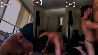Jaymichaelsxxx gags on academy hooligan's manstick with his tight mouth