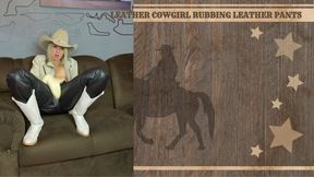 leather rubbing cowgirl