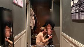 Celine LAFFITE gets wrecked in frenzied hardcore anal fuck with sloppy deep throat