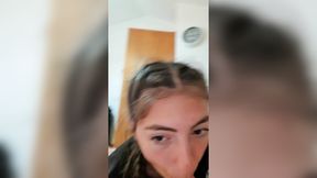 Obedient Teen Sucking Daddy�s Dick for Breakfast - POV Blowjob