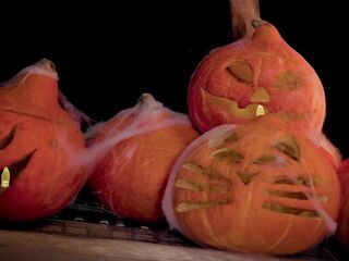 Strecthing lascivious holes on Halloween Night Hardcore Compilation