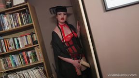 Pegged at Your Graduation - the Faculty's Final Exam - Headmistress Vivienne L'amour Fucks Your Hole and Milks Your Cum (720p)