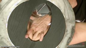 ”Bound blonde rough whipped & fucked”