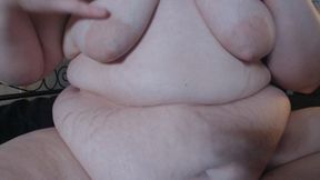 BBW Hands Free Nipple Orgasm