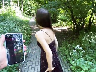 Walk In The Woods With Lush Ended With Cuming On Her Face And Hair