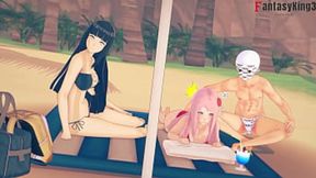 Sakura, Hinata, and Their Threesome Adventure: Naruto's Fantasy King 3 - Full & POV Experience