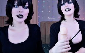 Vampire Mavis Dracula Became Cum Eater After Jerking You off