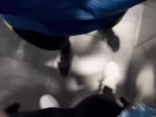 My gym partner and I found each other horny and ended up masturbating in the gym bathroom.