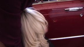 Rich dude just banged his girlfriend and his sexy blonde chauffeur