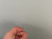 Wanking my cock in the toilets and cuming on the walls