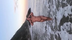 Part 2, the sexy, short, chubby girl from the nude beach taking dick and cumming like a bitch/ Pandora bolt