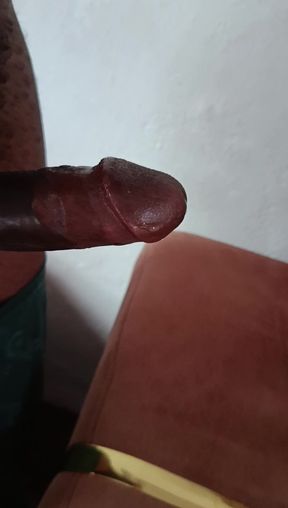 My Hard Erect Dick Dripping Pre Cum