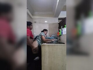 Hot Lalin girl Sex in the Kitchen