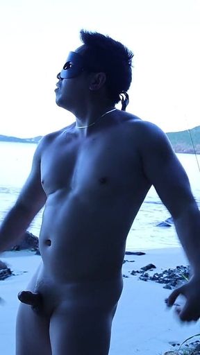 Morning Waves & Muscle Craves: Oceanfront Strip Tease