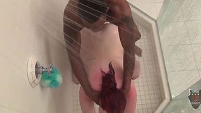 Amerie's wild shower ride with Rome - BBW at its finest!