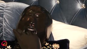 Fully Encased Rubber Doll Masturbation