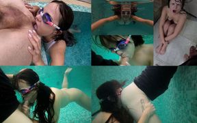 Underwater Fuck Ass Lick Face Fuck Facial and Face Piss