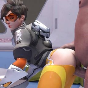 Tracer Taking A Fat Guys Hard Dick