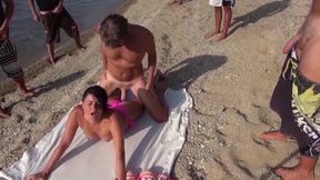 CUM PARTY AT THE BEACH! MY ASSHOLE IS OPEN FOR ALL!