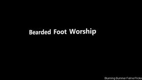 stunning summer - bearded foot worship