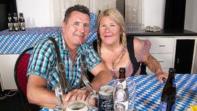 ”Big boobed mature waitress fucking at the Oktoberfest”