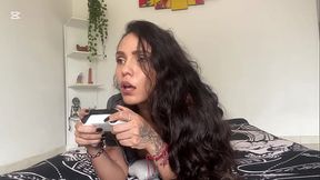 My naughty stepsister takes my Xbox away so I fuck her instead of continuing to play - SPANISH PORN