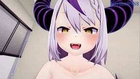 La  Darknesss and Inugami Korone intense sex. - Hololive VTuber POV Hentai