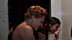 Real straight dude has no idea he gets BJ in gloryhole