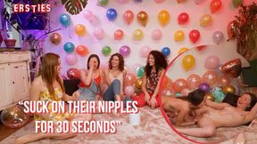 Hot teens dare each other in a steamy game of risky challenges