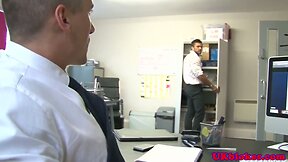 Tattooed uk bear cums over london lad