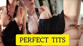 Dreamy tits, dreamy pussy: he lets it lick it deeply..  And enjoys until she feels it inside🔥