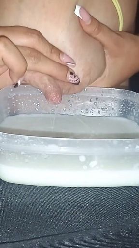 Emptying My Engorged Breasts: Satisfying Solo Hand Milking