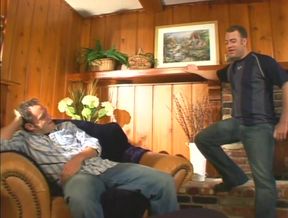 Sexy natural big boobs double penetrated ass fucking threesome