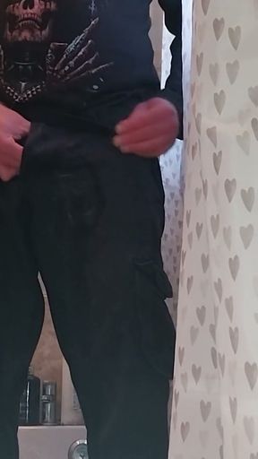 Desperate pee hold and pants wetting   Clip 2