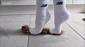 Squeaky Toy Crushed Under my Sexy NB Socks