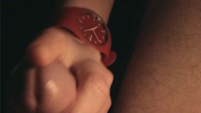 Red Wrist Watch Fetish Handjob