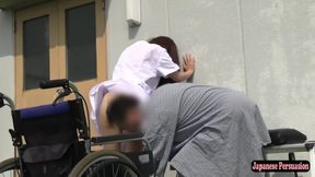 Stunning Nurse Lady Gets Thrilling Daylight Exposure on the Care Facility Rooftop in Uniform - Part1