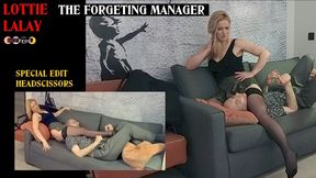 LOTTIE LALAY HUMILIATES her manager with HEADSCISSORS (480p)
