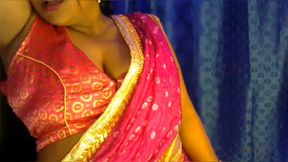 Sexy Hot Girl Gets Excited by Feeling Her Sexy Boobs From the Top of the Clothes and Gets Excited for Sex.