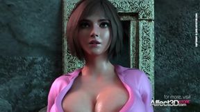 Big Tits Babe Torn Apart By A 3D Ancient Monster
