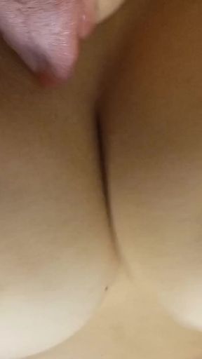 My husband went on a trip, so I invited my mistress. I showed him my huge ass, sucked his cock, and masturbated him&hellip;   Clip 1