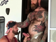 TRAILERTRASHBOYS Bearded Jack Dixon Barebacks Wesley Woods