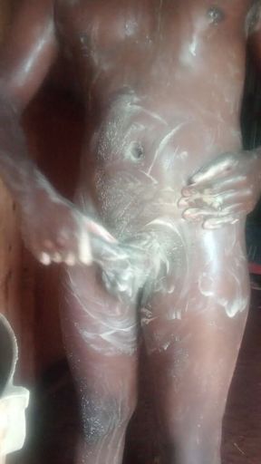Stroke That Big Black Dick in the Shower and Cum