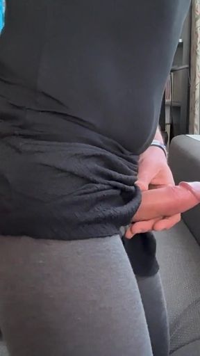 Dogystyle cumshot with finger in my ass   Clip 1