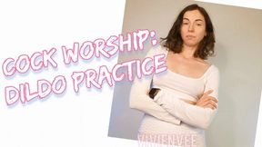 Practice Cock Sucking a Dildo to prepare your mouth! Goddess VivienVee trains your hole for cock worship! You&#039;ll learn to suck a straight man&#039;s cock by practicing how to be a straight Cocksucker!