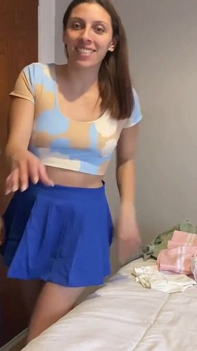 Recording a Video for My Boyfriend... My Lover Fucked Me in Front of the Camera!