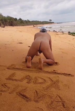 Ladysilva Naked on the Beach What a Hot Ass