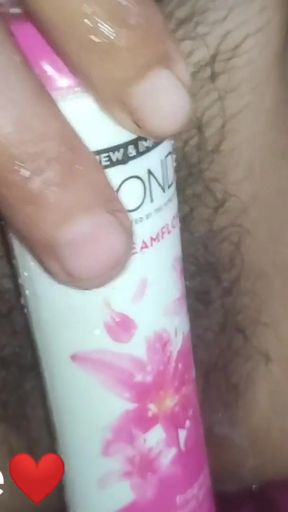 Jaw-dropping moment from "I put a tiny bottle inside My pussy. Puti chilaayera hairaan bhayo malai"