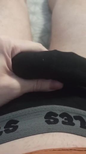 Rubbing dick in underwear - huge Load in my pants   Clip 1