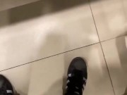 Thirst trap in public toilet